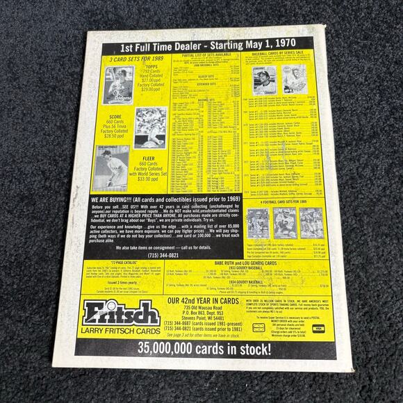 Baseball Card Price Guide Set of 4 Vintage Magazines w/ Card Inserts - 1998-1990 - Picture 14 of 16